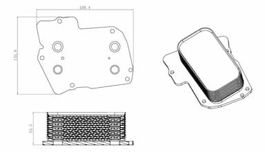 Eļļas radiators, Motoreļļa NRF 31826 1