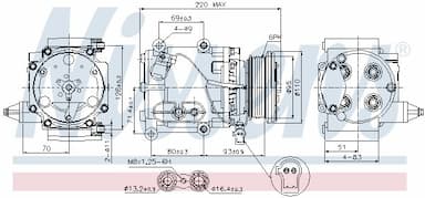 Kompresors, Gaisa kond. sistēma NISSENS 89228 5