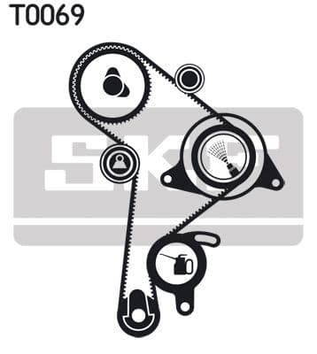 Zobsiksnas komplekts SKF VKMA 01011 2