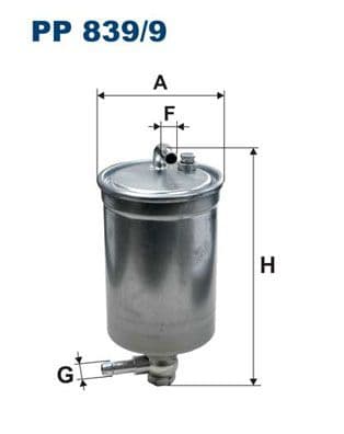 Degvielas filtrs FILTRON PP 839/9 1