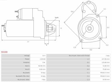 Starteris AS-PL S5100 5