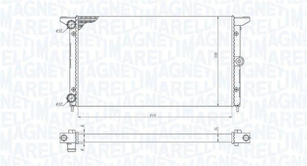 Radiators, Motora dzesēšanas sistēma MAGNETI MARELLI 350213190100 1