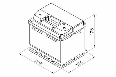 Startera akumulatoru baterija BOSCH 0 092 S40 010 6