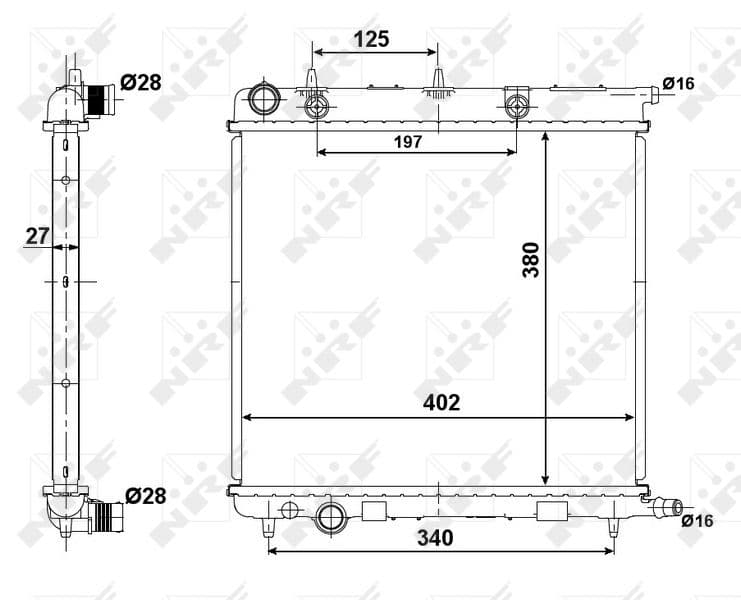 Radiators, Motora dzesēšanas sistēma NRF 50439 1