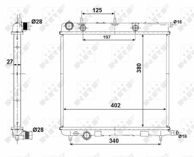 Radiators, Motora dzesēšanas sistēma NRF 50439 1