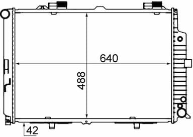 Radiators, Motora dzesēšanas sistēma MAHLE CR 318 000S 2