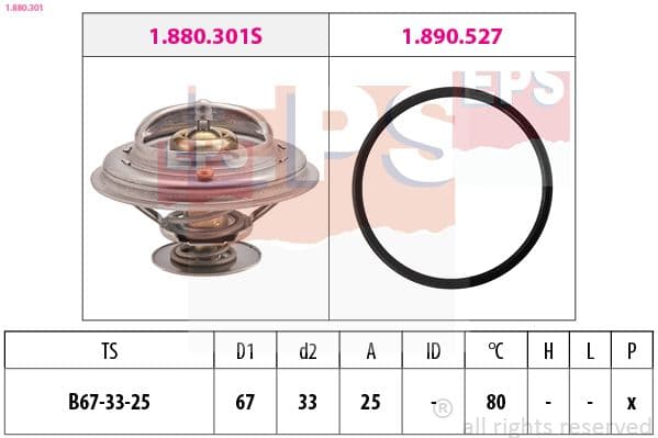 Termostats, Dzesēšanas šķidrums EPS 1.880.301 1