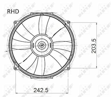 Ventilators, Motora dzesēšanas sistēma NRF 47045 4