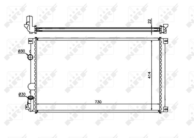 Radiators, Motora dzesēšanas sistēma NRF 58321 1