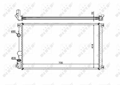 Radiators, Motora dzesēšanas sistēma NRF 58321 1