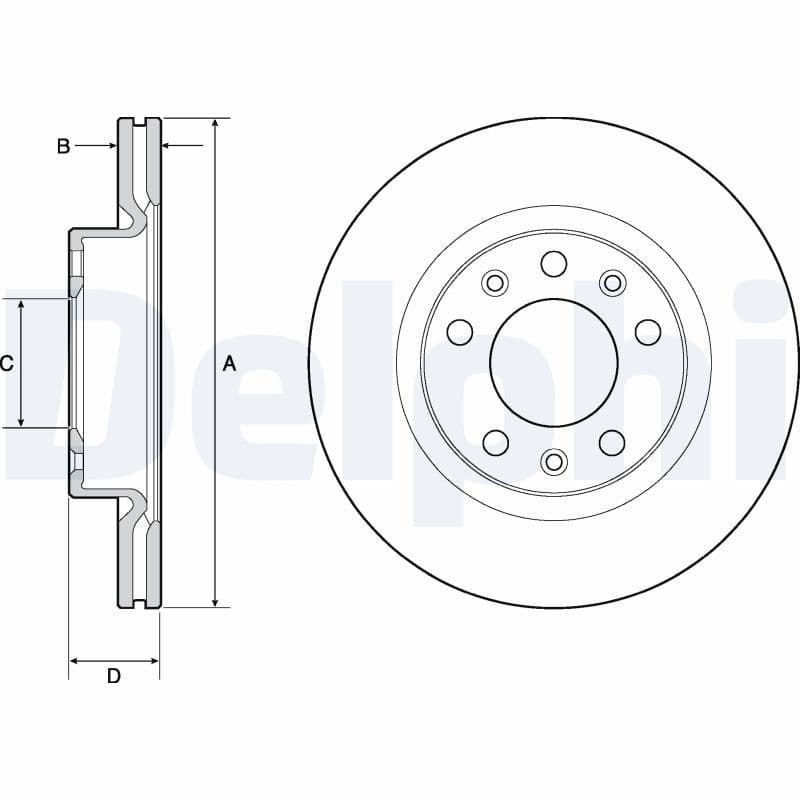 Bremžu diski DELPHI BG4700C 1