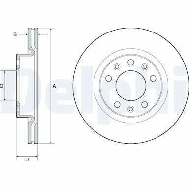 Bremžu diski DELPHI BG4700C 1