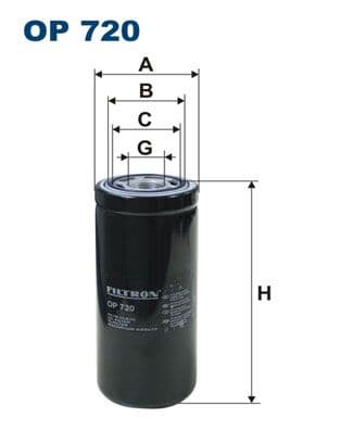 Eļļas filtrs FILTRON OP 720 1