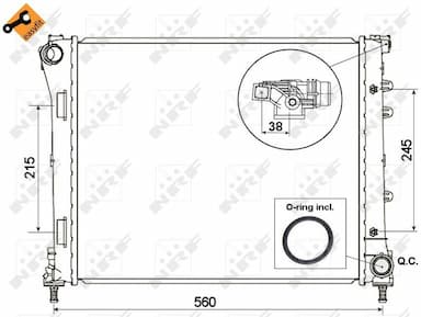 Radiators, Motora dzesēšanas sistēma NRF 53525 4