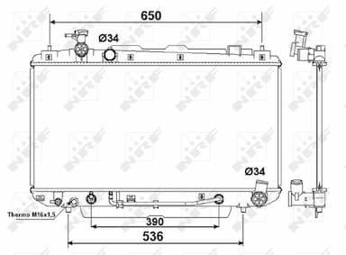 Radiators, Motora dzesēšanas sistēma NRF 58415 1