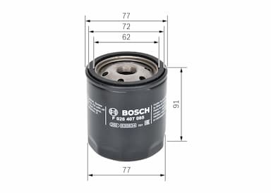 Eļļas filtrs BOSCH F 026 407 085 5