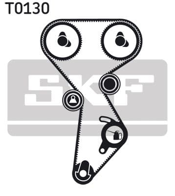 Zobsiksnas komplekts SKF VKMA 02242 2