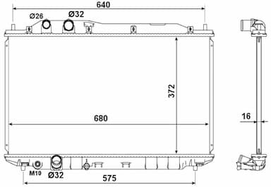 Radiators, Motora dzesēšanas sistēma NRF 53534 1