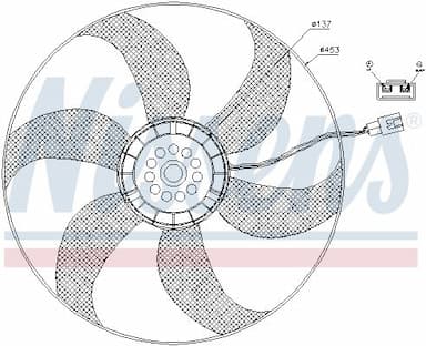 Ventilators, Motora dzesēšanas sistēma NISSENS 85403 6