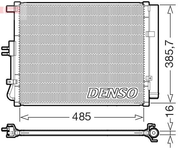 Kondensators, Gaisa kond. sistēma DENSO DCN43007 1