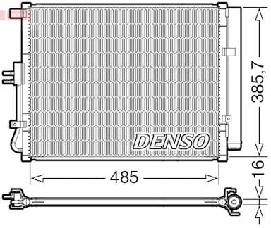 Kondensators, Gaisa kond. sistēma DENSO DCN43007 1