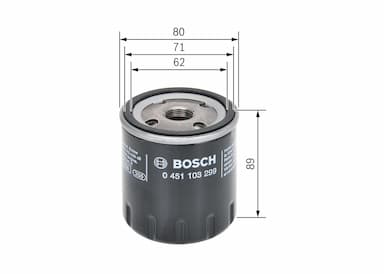 Eļļas filtrs BOSCH 0 451 103 299 5