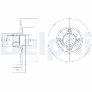 Bremžu diski DELPHI BG9033RS 1