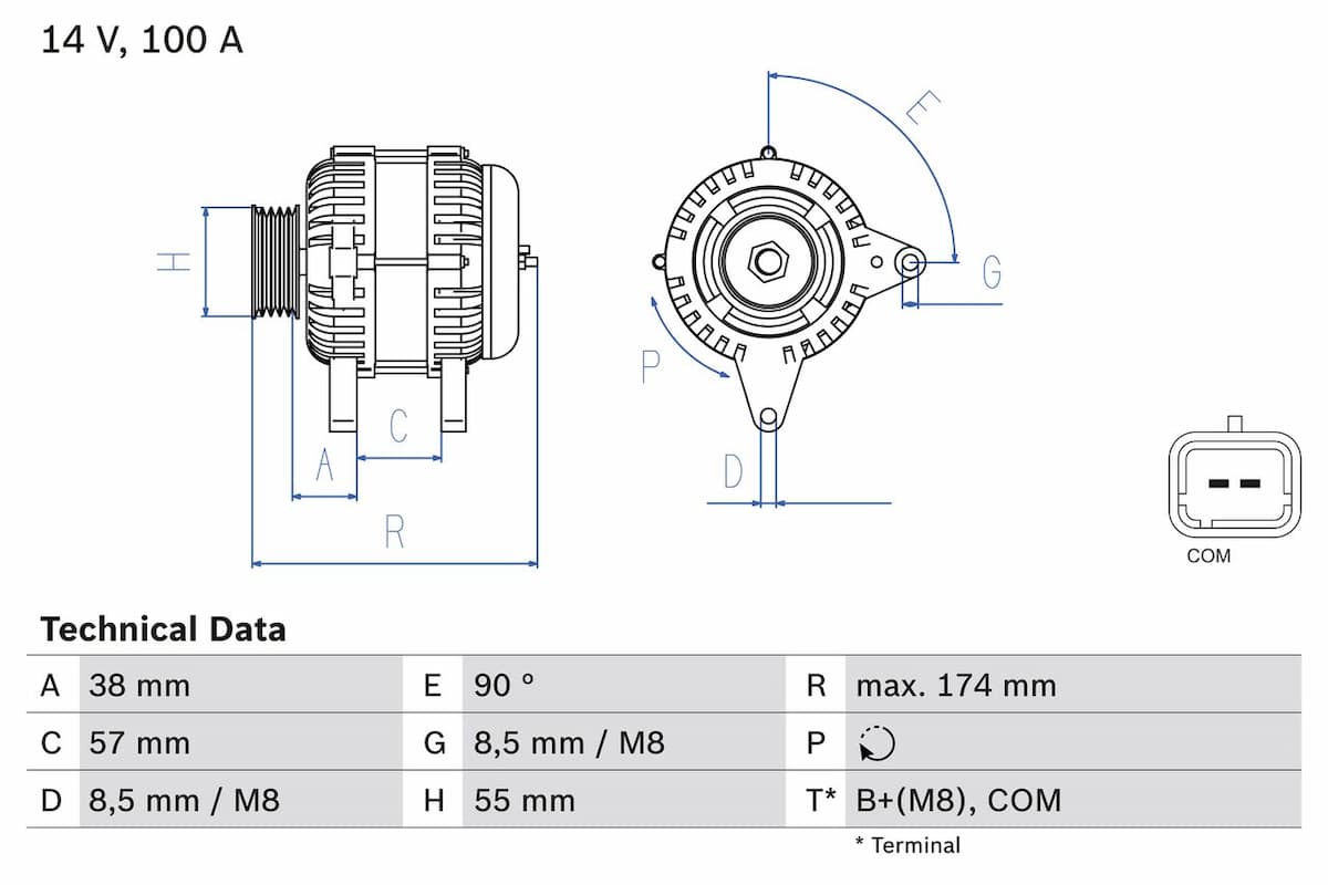 Ģenerators BOSCH 0 986 083 200 1