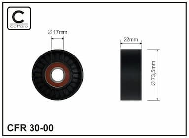 Spriegotājrullītis, Ķīļrievu siksna CAFFARO 30-00 1