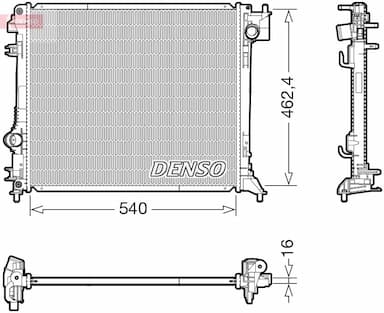 Radiators, Motora dzesēšanas sistēma DENSO DRM46062 1