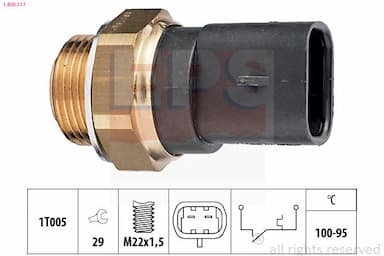 Termoslēdzis, Radiatora ventilators EPS 1.850.117 1