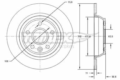 Bremžu diski TOMEX Brakes TX 71-61 1