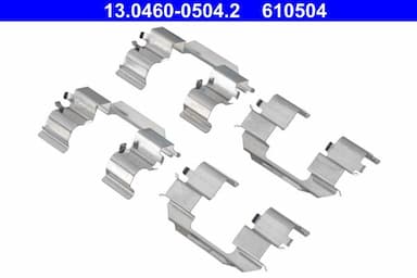 Piederumu komplekts, Disku bremžu uzlikas ATE 13.0460-0504.2 2