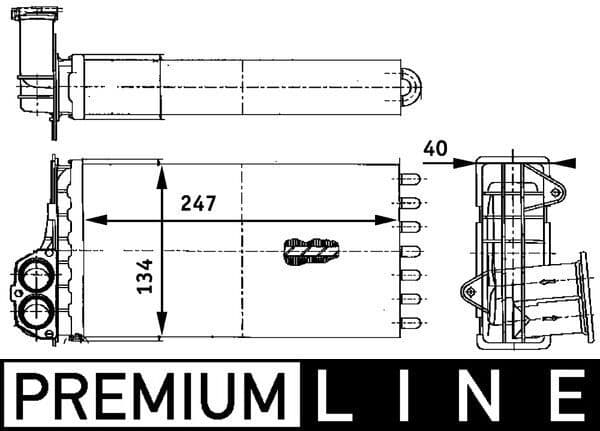 Siltummainis, Salona apsilde MAHLE AH 88 000P 1