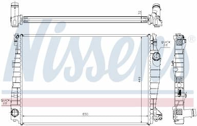 Radiators, Motora dzesēšanas sistēma NISSENS 60061 5