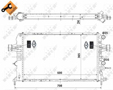 Radiators, Motora dzesēšanas sistēma NRF 58355 1