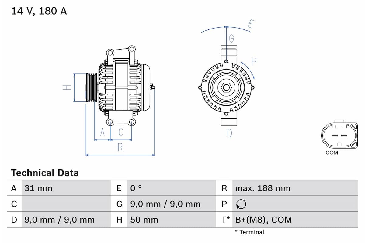 Ģenerators BOSCH 0 986 082 500 1