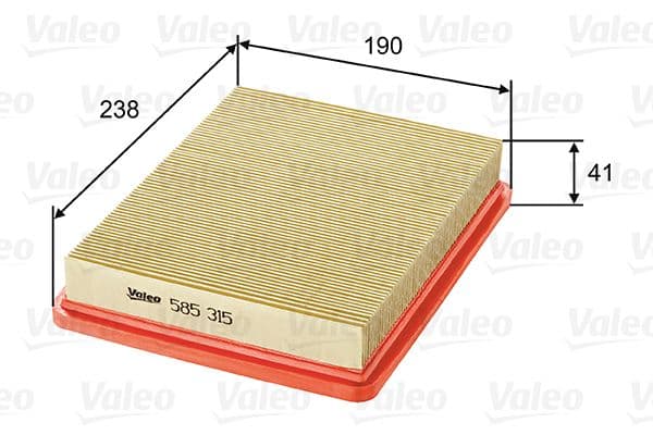 Gaisa filtrs VALEO 585315 1