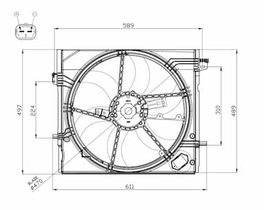 Ventilators, Motora dzesēšanas sistēma NRF 47897 1