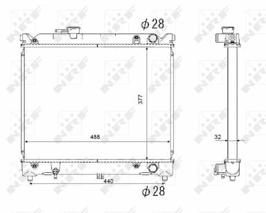 Radiators, Motora dzesēšanas sistēma NRF 53566 4