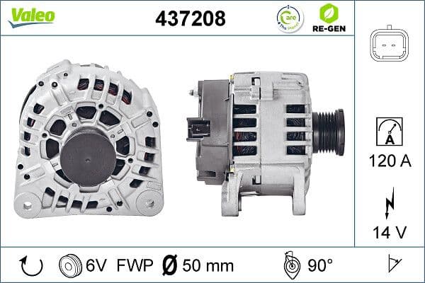 Ģenerators VALEO 437208 1