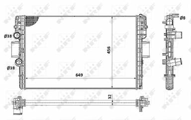 Radiators, Motora dzesēšanas sistēma NRF 58361 4