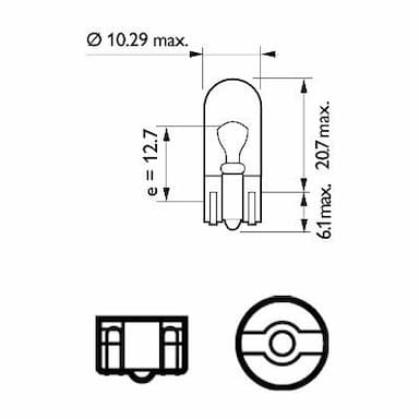 Kvēlspuldze PHILIPS 12961LLECOB2 3