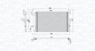 Kondensators, Gaisa kond. sistēma MAGNETI MARELLI 350203894000 1