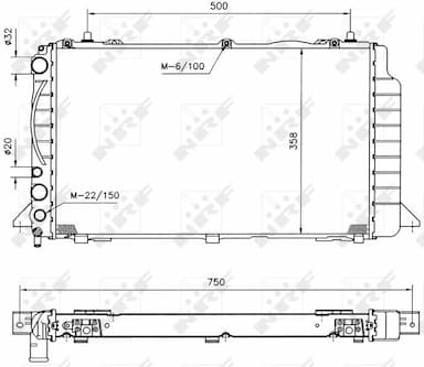 Radiators, Motora dzesēšanas sistēma NRF 50527 4