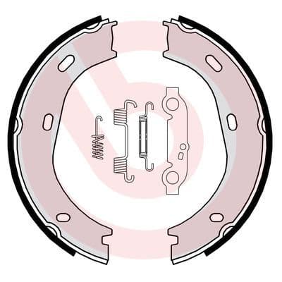 Bremžu loku kompl., Stāvbremze BREMBO S 50 501 1