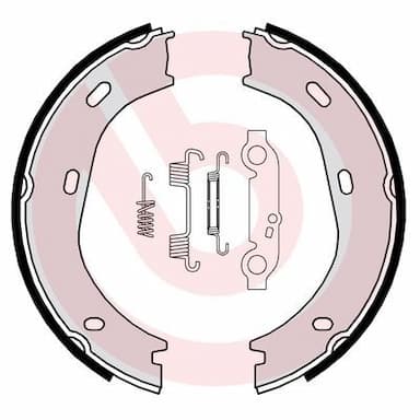 Bremžu loku kompl., Stāvbremze BREMBO S 50 501 1