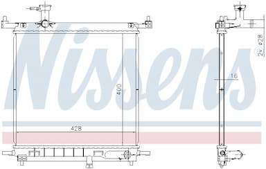 Radiators, Motora dzesēšanas sistēma NISSENS 68770 5