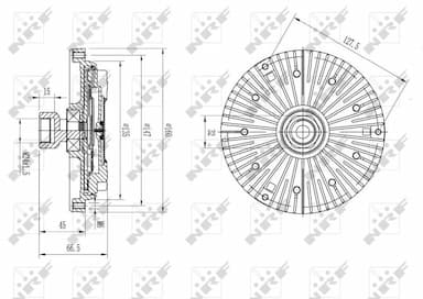 Sajūgs, Radiatora ventilators NRF 49582 2