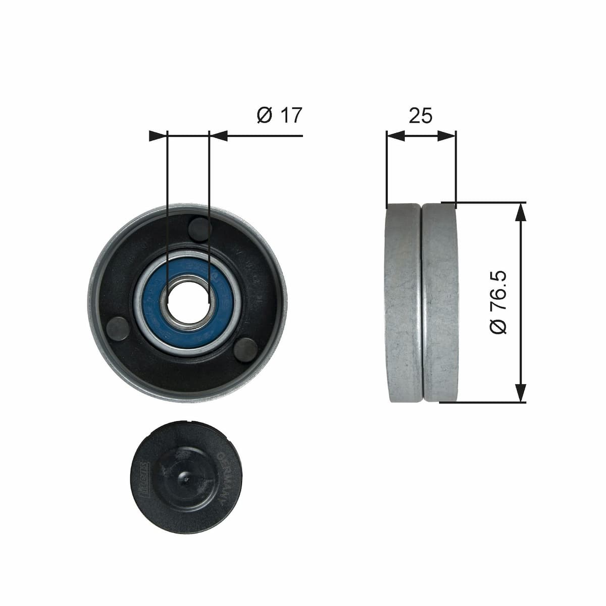 Parazīt-/Vadrullītis, Ķīļrievu siksna GATES T38059 1